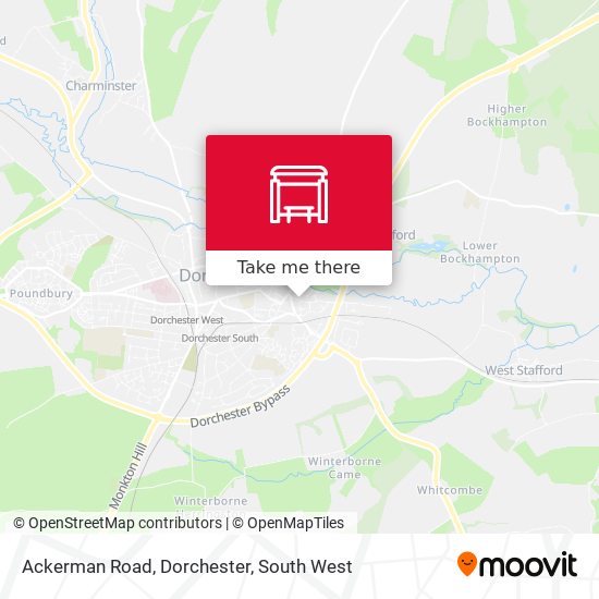 Ackerman Road, Dorchester map