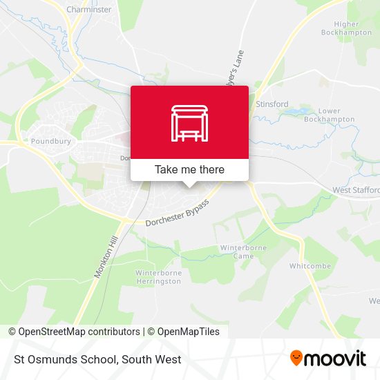 St Osmunds School map