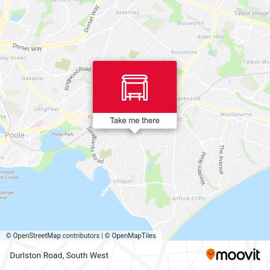Durlston Road map