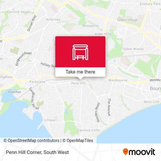 Penn Hill Corner map