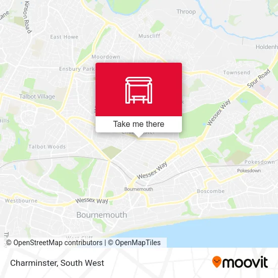 Charminster map