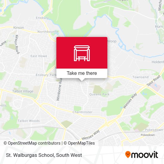 St. Walburgas School map