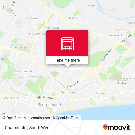 Charminster map