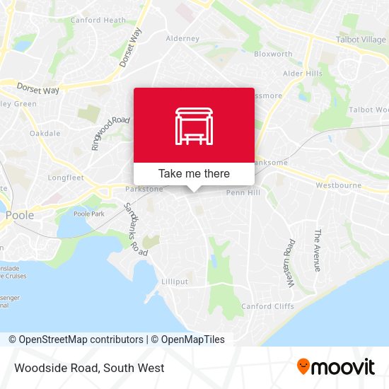 Woodside Road map
