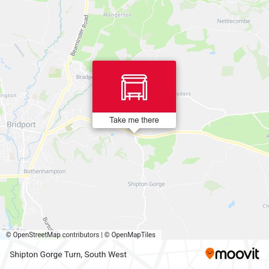 Shipton Gorge Turn map