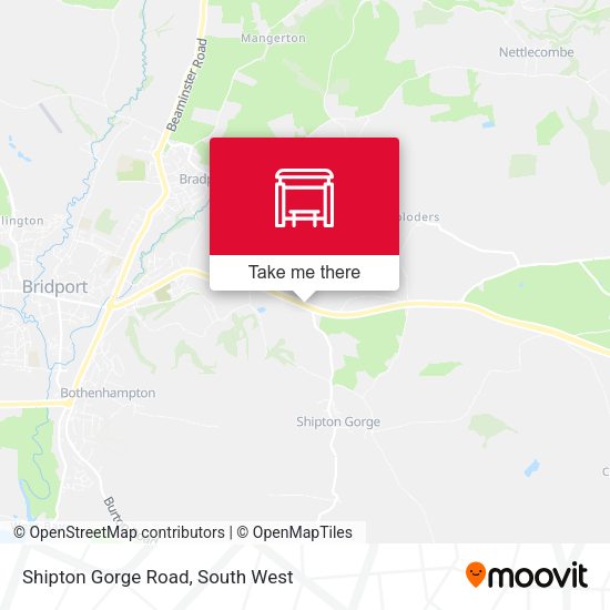 Shipton Gorge Road map