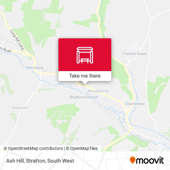 Ash Hill, Stratton map