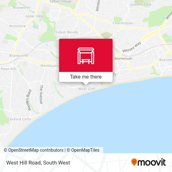 West Hill Road map