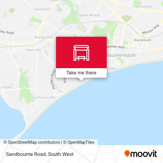 Sandbourne Road map