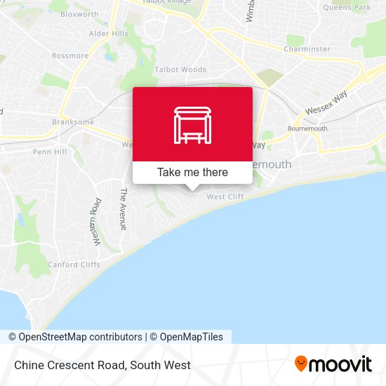Chine Crescent Road map