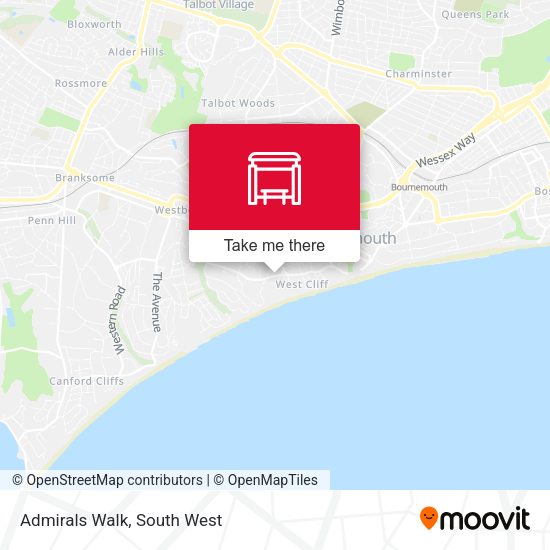 Admirals Walk map