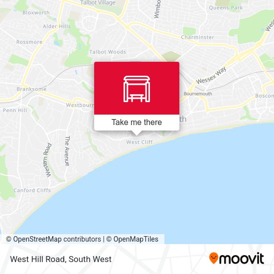 West Hill Road map