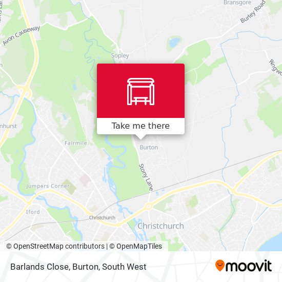 Barlands Close, Burton map