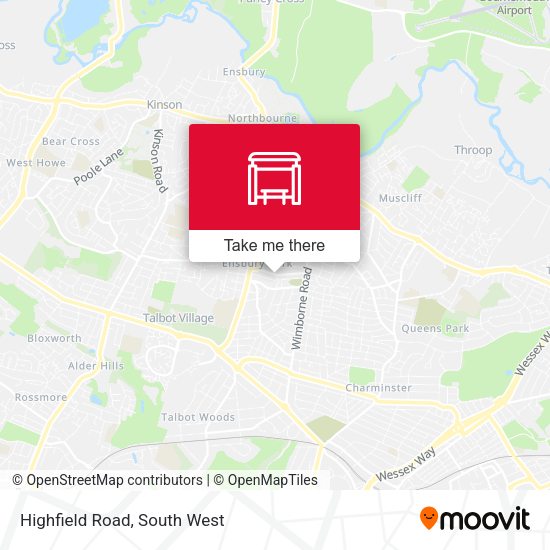 Highfield Road map