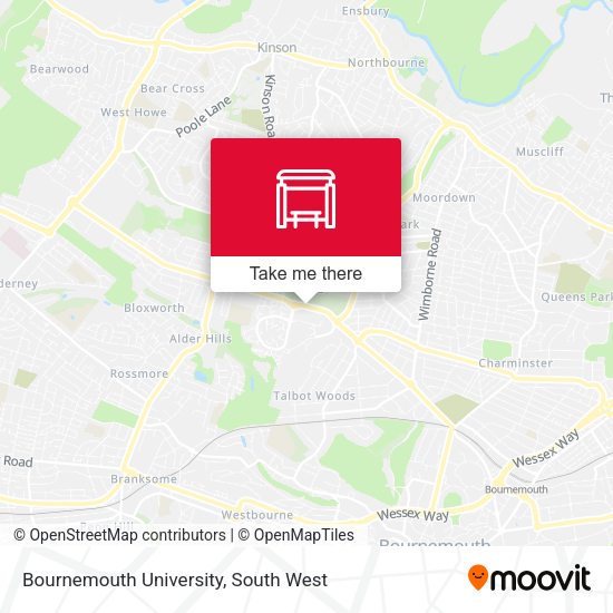 Bournemouth University map