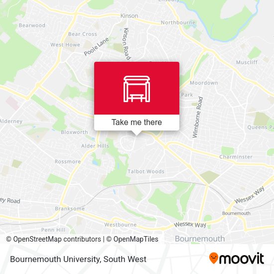 Bournemouth University map