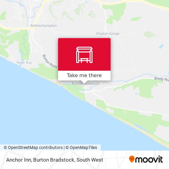 Anchor Inn, Burton Bradstock map