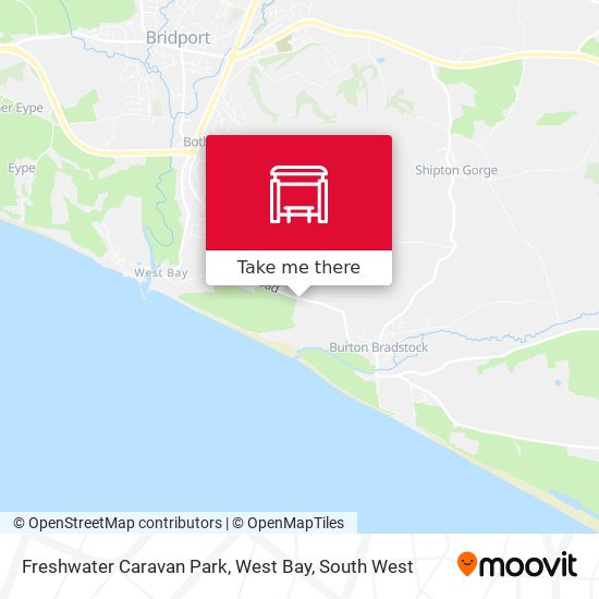 Freshwater Caravan Park, West Bay map