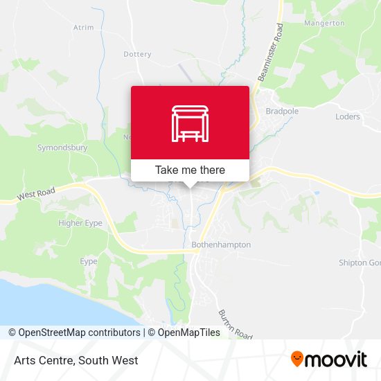 Arts Centre map