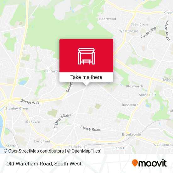Old Wareham Road map