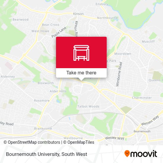 Bournemouth University map