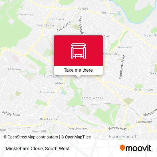Mickleham Close map