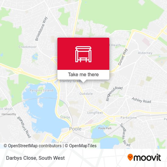Darbys Close map