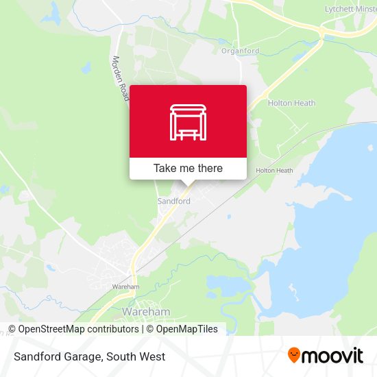 Sandford Garage map