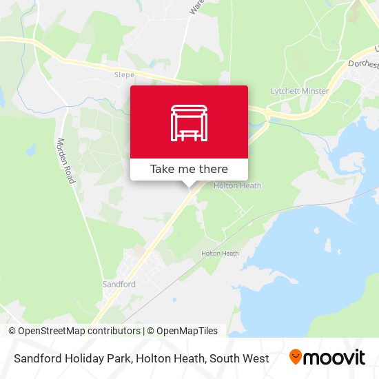 Sandford Holiday Park, Holton Heath map