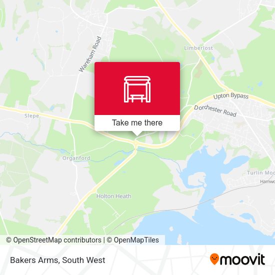 Bakers Arms map