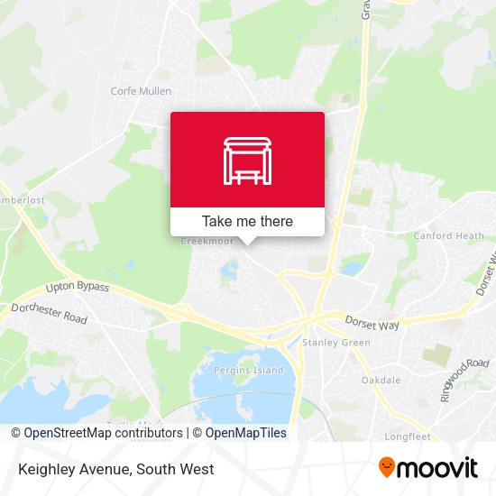 Keighley Avenue map