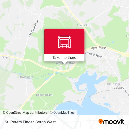 St. Peters Finger map