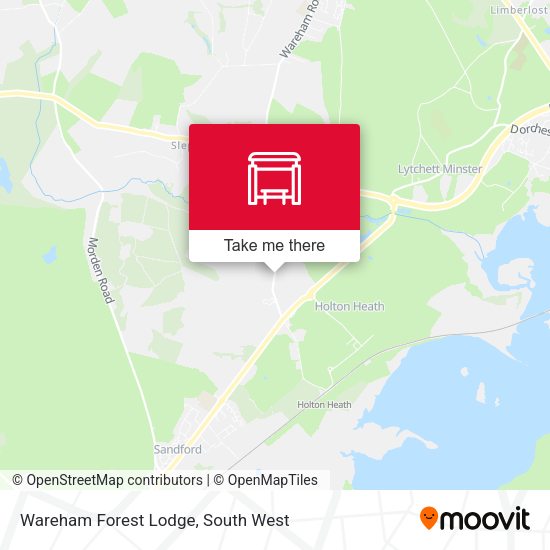 Wareham Forest Lodge map