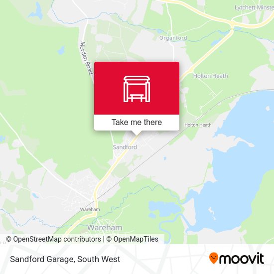 Sandford Garage map