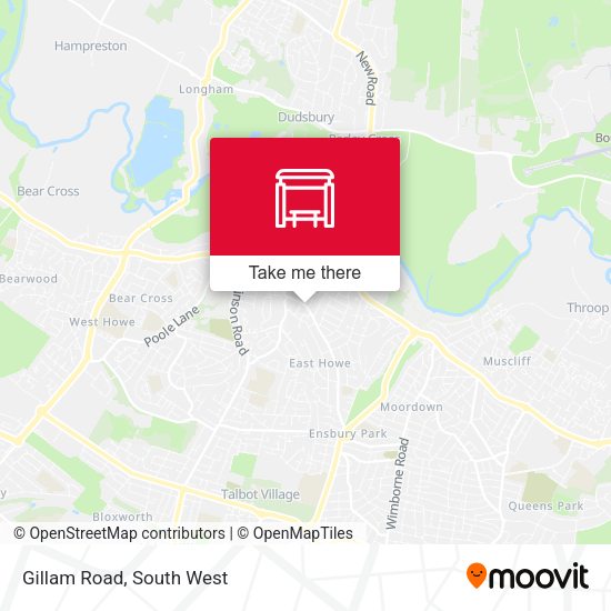 Gillam Road map