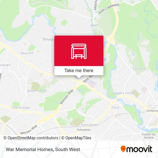 War Memorial Homes map