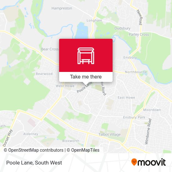 Poole Lane map