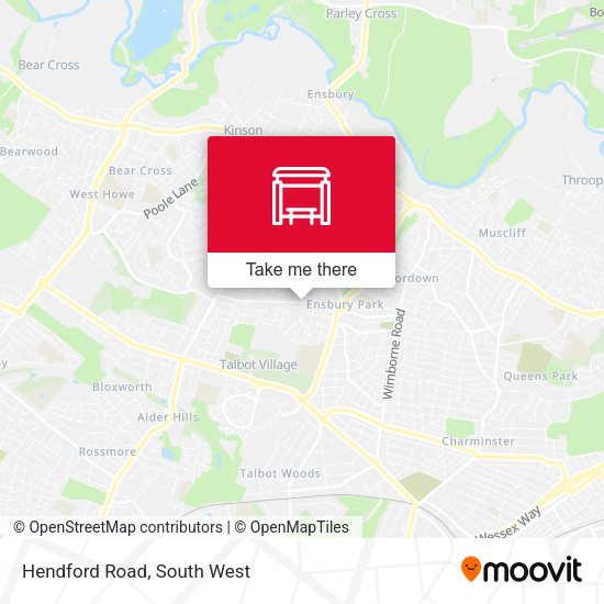 Hendford Road map