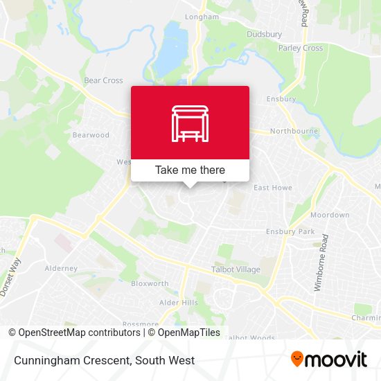 Cunningham Crescent map