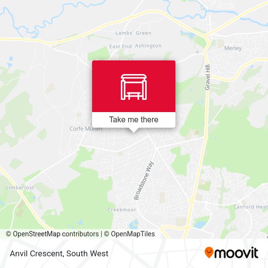 Anvil Crescent map