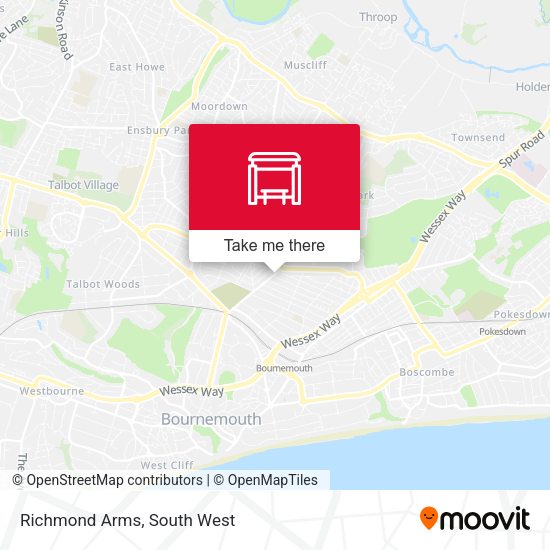 Richmond Arms map