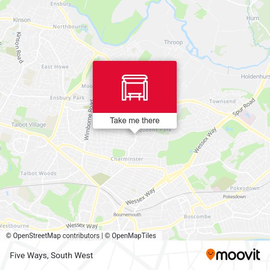 Five Ways map