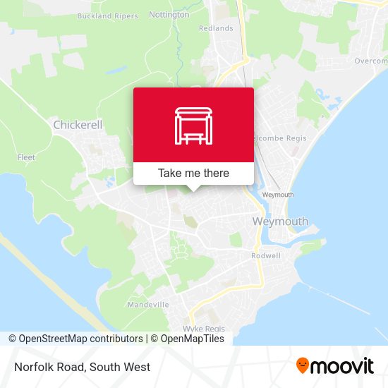 Norfolk Road map