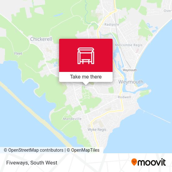 Fiveways map