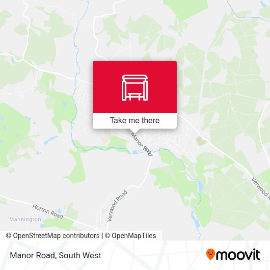 Manor Road map