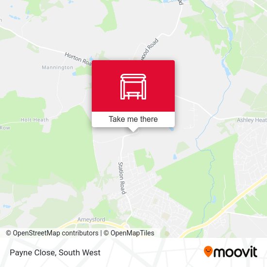Payne Close map