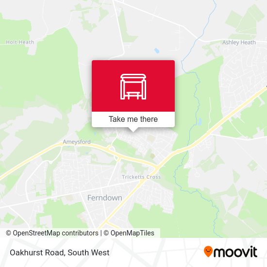 Oakhurst Road map
