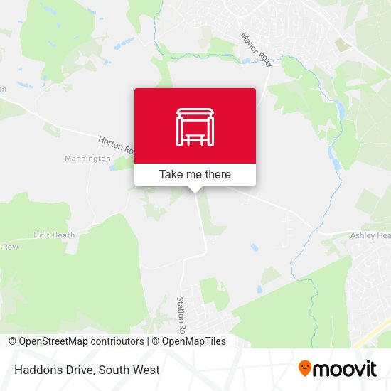 Haddons Drive map