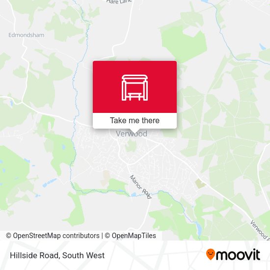 Hillside Road map
