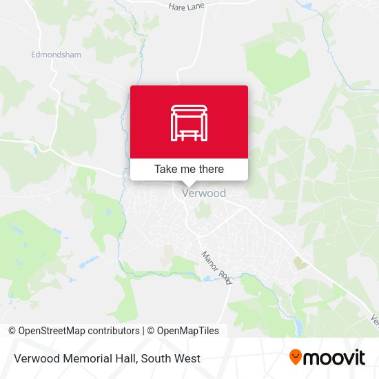 Verwood Memorial Hall map